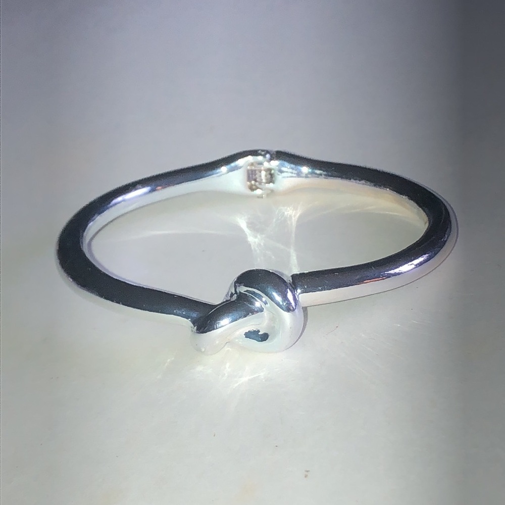 Silver Tone Knot Boho Bracelet